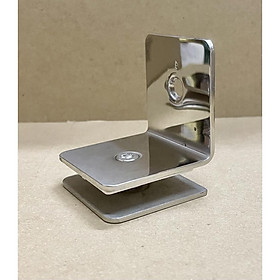 Mua Bát inox 304 bắt kính cường lực với tường  kẹp kính 90 độ bắt kính và tường sus304