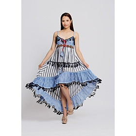 Áo Boho 2 Dây Sọc Savage Culture SC38930-BU
