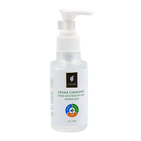 Gel rửa tay khô tinh dầu Quế Louve kết hợp nha đam trà xanh chai 100ml