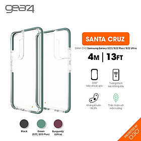 Ốp lưng chống sốc Gear4 D3O Santa Cruz 4m cho Samsung Galaxy S22 Series - Hàng chính hãng