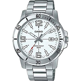 Đồng Hồ Nam Dây Thép Không Gỉ Casio MTP-VD01D-7BVUDF (45mm)