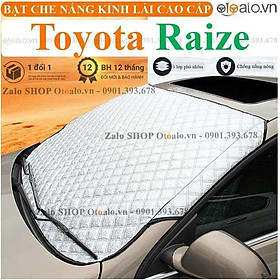 Tấm che chắn nắng nóng kính lái xe ô tô Toyota Raize 3 lớp cao cấp - OTOALO