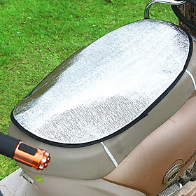 Tấm che nắng yên xe máy 60cm x 36cm cách nhiệt chống nắng nóng bỏng mông miếng che nắng yên xe máy tráng bạc dày-CNGD
