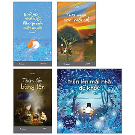 Sách - Combo Sách Của Lam - Đi Vòng Thế Giới Vẫn Quanh Một Người + Thưa Ngoại Con Mới Về + Than Ấm Bừng Lên + Trốn Lên Mái Nhà Để Khóc (Bộ 4 Cuốn)