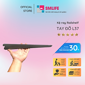 Tay đỡ kệ con thuyền Railshelf L37cm bằng thép dày 1.4mm, sơn tĩnh điện hiện đại