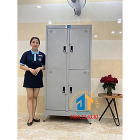 Tủ hồ sơ văn phòng 4 cửa tĩnh điện Đại Thành cao 1m8 ngang 90cm