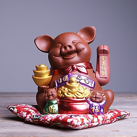 Tượng Heo Cát Tường Vẫy Tay Nhật Bản