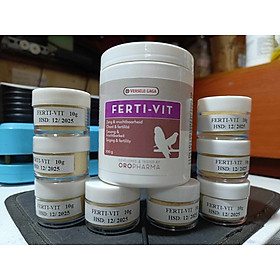 1 hũ nhỏ 10gram Fertivit tác dụng kí ch c ồ bổ sung vitamin cho mọi dòng vẹt