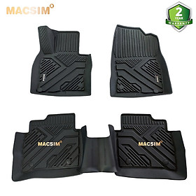 Thảm lót sàn xe ô tô MAZDA CX5 2018 - nay Nhãn hiệu Macsim chất liệu nhựa TPE đúc khuôn cao cấp - màu đen