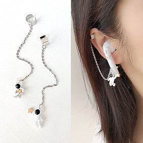 1 đôi Khuyên tai bông tai kẹp vành đeo airpod chống rơi rớt thất lạc so cool phong cách Hàn Quốc hot trend new fashion