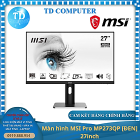 Mua Màn hình MSI Pro MP273QP  ĐEN  27inch (27  FHD IPS  HDMI+DisplayPort) - Hàng chính hãng DGW phân phối