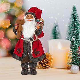 Santa Figurines Standing Santa Claus Figure, Adornment Ornaments, Table Decor, Tabletop Santa Claus Figurine Tabletop