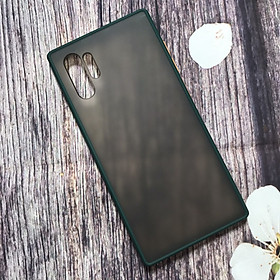 Ốp lưng dành cho Samsung Galaxy Note 10 Plus nhám viền silicon chống sốc cao cấp - Hàng Nhập Khẩu