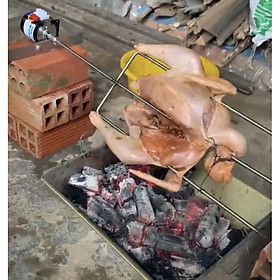 Mua Mô Tơ Giảm Tốc 220v + Xiên Nướng Gà Vịt Quay Tự Động