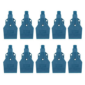 10 Pack 3-Hole Plastic 1/4 Air Knife Blower Wind Washer Nozzle Blue 46mm