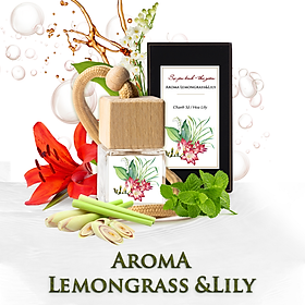 Aroma Lemongrass & Lily – Tinh dầu treo khuếch tán thiên nhiên Pháp 10ml