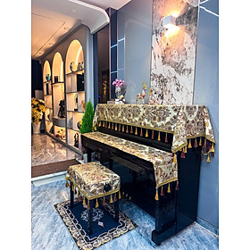Khăn phủ đàn piano cơ đàn piano điện tử 88 phím phong cách Châu Âu cổ điển sang trọng chống bụi chống xước - HÀNG CHÍNH HÃNG