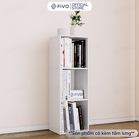 Mua Kệ Sách Tổ Ong Gỗ MDF FIVO FB01 Màu Trắng  Có Tấm Lưng Dày Dặn  Sáng Tạo Đa Công Dụng Dễ Lắp Ráp - Hàng Chính Hãng