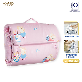 Bộ Nệm Trẻ Em Biến Hình Tiện Lợi Khang Home Baby-Bed-2Go - Chống Lún Giúp Bé Không Bị Cong Vẹo Cột Sống - Giúp Bé Ngủ Ngon Khi Đi Chơi Xa