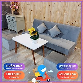 [FREESHIP] Bộ Ghế Sofa Bed, Sofa Giường 1m7 Đa Năng BẰNG VẢI NHUNG, Thông Minh 2in1 Cao Cấp Nachu Home