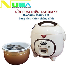 Mua Nồi cơm điện Ladomax 7618 - Dung tích 1.8L  Lòng niêu chống dính - Công suất 700W-hàng chính hãng