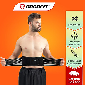 Hình ảnh sách Đai lưng tập gym, đai bảo vệ cột sống chống đau lưng thanh nẹp lò xo GoodFit GF722WS