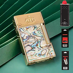 Mua Hột Qụet Bật Lửa Xăng Bấc Đá Khảm Trai Sơn Mài Hoàng Gia Đẹp Độc Lạ Tiện Dụng Z612-204 + Bộ Phụ Kiện Chuyên Dụng Cao Cấp ( giao màu ngẫu nhiên )
