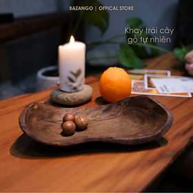 Mua Khay gỗ tự nhiên - Khay trái cây - Bazango