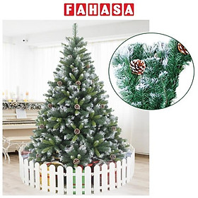 Mua Cây Thông Noel 3 Loại Lá Phun Sơn Gắn Trái Thông 180 cm - Cây Treo - Chaang Chiia LP-TPFF-6