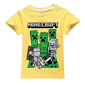 Áo Thun Trẻ Em MINECRAP, 4 Màu, Đủ Size, King Cotton