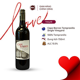 Rượu vang đỏ Úc Cape Barren Single Vineyard Tempranillo 750ml 13.5% nhập khẩu - Hàng chính hãng