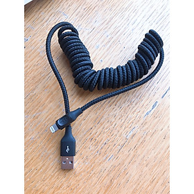 Mua Cáp sạc lò xo chất liệu dù dài 150cm dành cho iphone chính hãng Rock