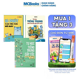 Combo - Sách Tự Học Tiếng Trung Cho Người Mới Bắt Đầu (Lẻ/Combo) - Bản Quyền