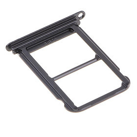 Compact Dual SIM Card Slot Tray Holder Solt Adapter Fit for   P20 Black