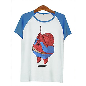 Áo thun tay màu Spiderman béo phì ATFU105