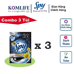 Combo 3 gói nước giặt xả 50 ml SPY Deep Clean Plus khử khuẩn