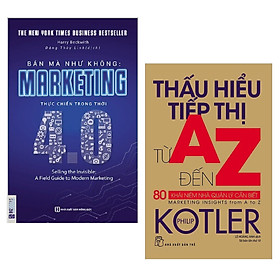 Hình ảnh Combo sách Marketing - Bán hàng hay : Bán mà như không MARKETING thực chiến trong thời 4.0 + Thấu hiểu tiếp thị từ A - Z - Tặng kèm Postcard HAPPY LIFE