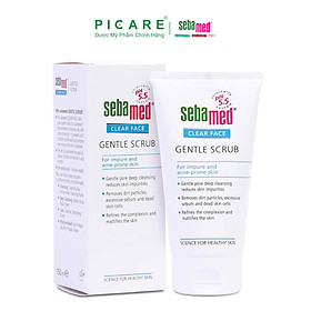 Kem Tẩy Tế Bào Chết Kháng Khuẩn Và Hỗ Trợ Trị Mụn pH5.5 Sebamed Clear Face Gentle Scrub SCF02A (150ml)