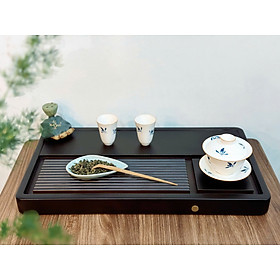 KHAY TRÀ GỖ NGUYÊN KHỐI NHỎ GỌN - TIỆN LỢI - BỀN BỈ - KÍCH THƯỚC 50x28x4CM - WOOD TEA TRAY