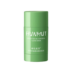Green Tea Purifying Mask Solid Clay Stick Mask Moisturizing Deep Cleansing Solid Mask Oil Control Pore Refining for All