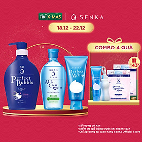 Bộ sản phẩm Senka làm sạch toàn diện(Sữa Tắm Senka 500ml +...