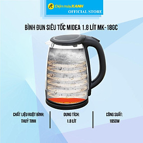 Mua Bình đun siêu tốc Midea 1.8 lít MK-18GC - Hàng Chính Hãng
