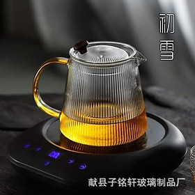 Ấm lọc thuỷ tinh kẻ sọc dung tích 500ml