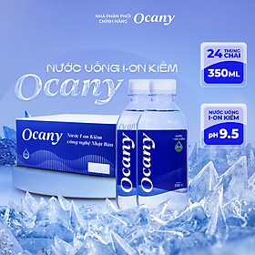 Thùng 24 chai nước ion kiềm Ocany chai 350ml