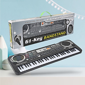 Đàn Piano Cao Cấp Electronic Keyboard 61 Phím Kèm Mic Cho Bé, Nhiều Chức Năng - Đồ Chơi Cho Bé