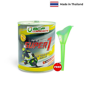 Nhớt xe tay ga 0.8L JASO MB - Công thức cải tiến - mùi dâu, màu đỏ - Tặng phễu thay nhớt