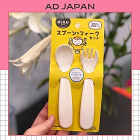 Mua Muỗng ăn dặm cho bé thìa ăn dặm bằng nhựa Alku hàng nội địa Nhật Bản AD13