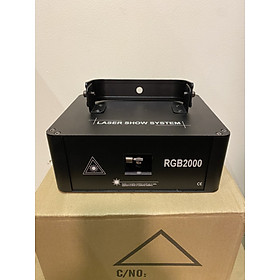 Mua  GTP  ĐÈN LASER 2 W RGB   HIỆU ỨNG QUÉT TIA VÀ HÌNH 7 MÀU.