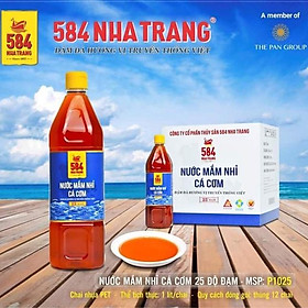 Thùng 12 chai Nước mắm Nhỉ 584 Nha Trang 25 độ đạm, Nước mắm Truyền Thống