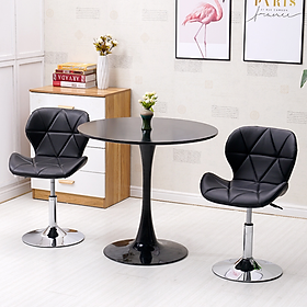 Mua Ghế Làm việc Hình Tam Giác Xoay 360 Độ đa năng Chân Cố Định Mạ Inox - Ghế Văn phòng Da PU Hiện đại cao cấp BGN048 Giao màu ngẫu nhiên